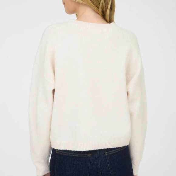 NWT Horse Graphic Jacquard Cardigan in Cream - Picture 3 of 4